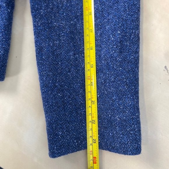 LL Bean Wool Silk Blazer Women XS Blue Academia Classic Timeless Career Polished - Picture 7 of 14